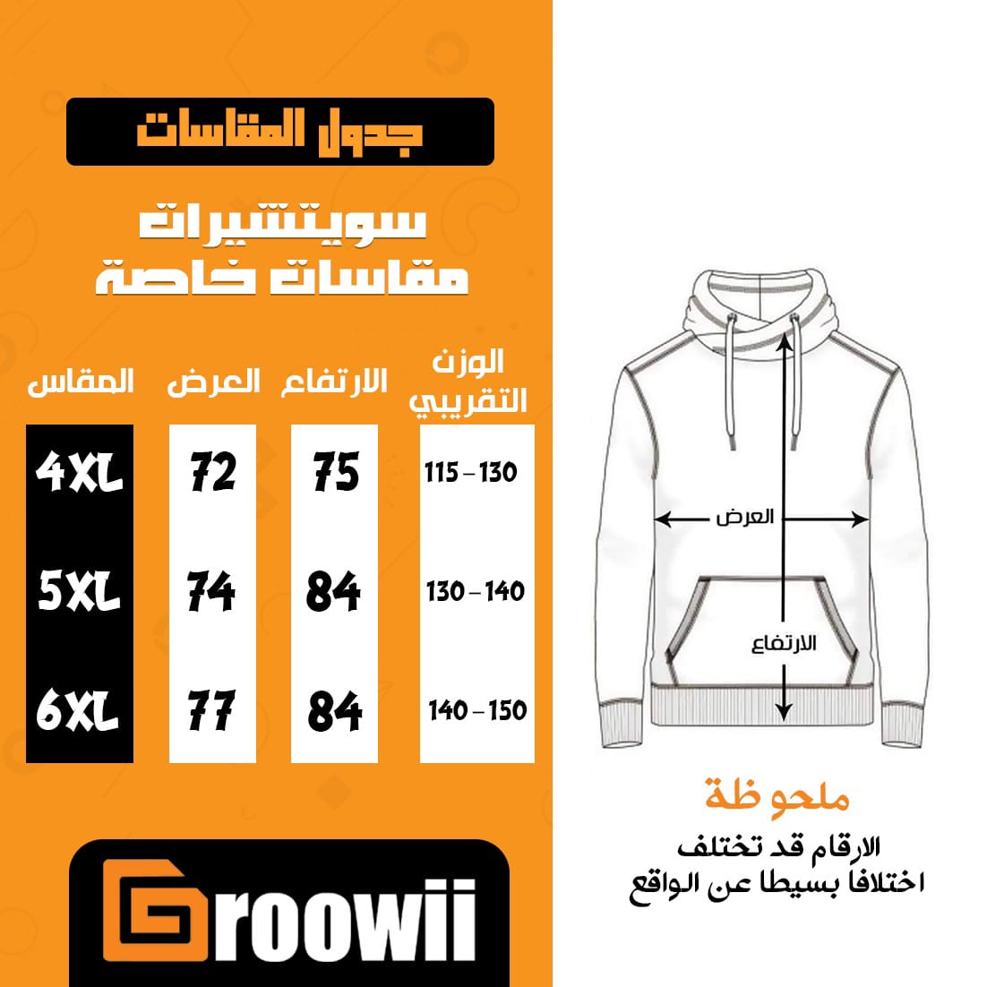 سويتشيرت حوض ميلتون بيج مقاسات خاصة