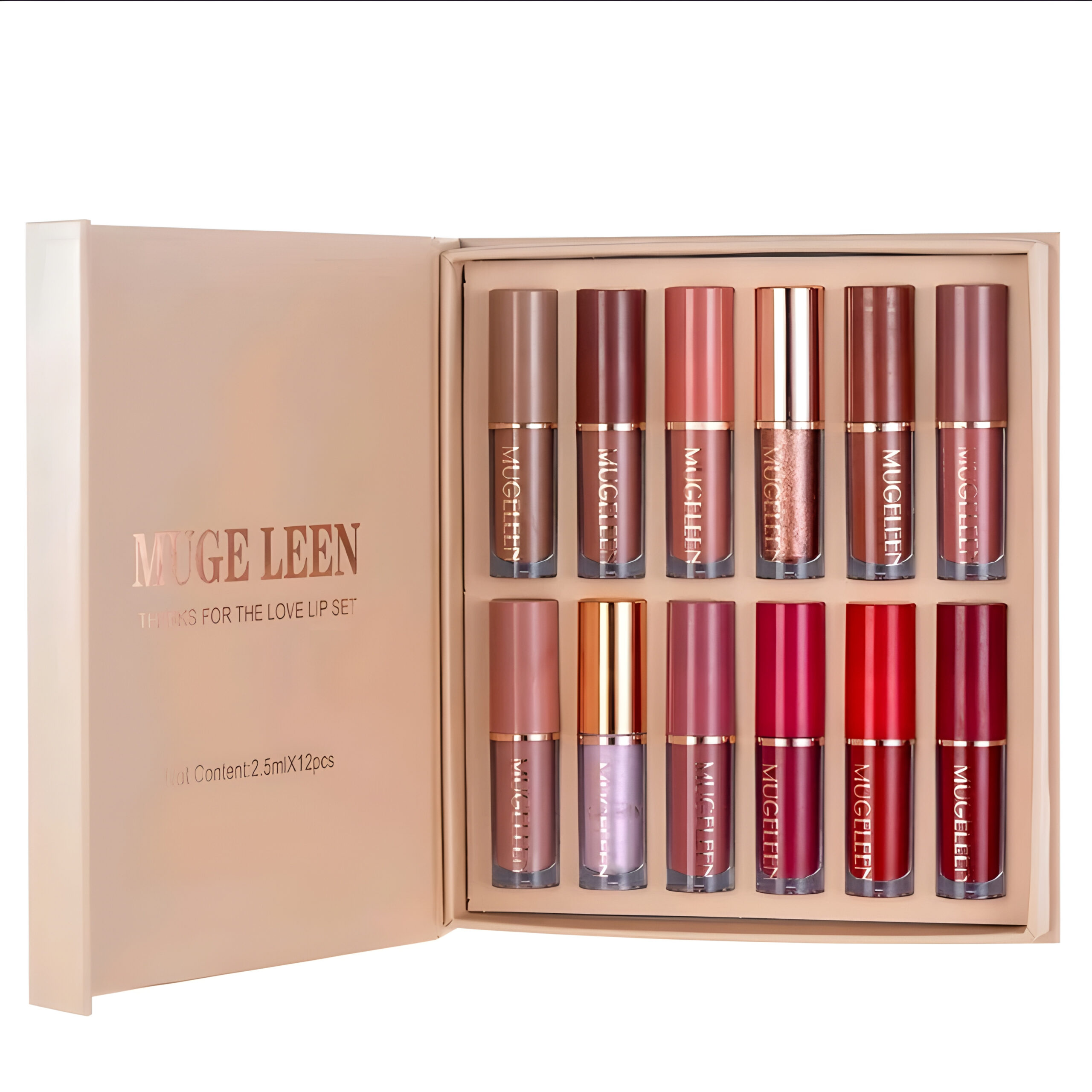 12pcs Lip Gloss Set Makeup, WMU-003