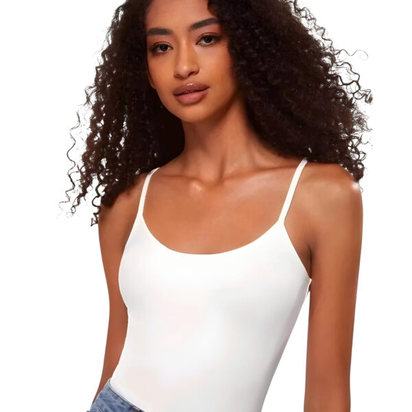 White Solid Basic Tank Top Camisole, WAK-004