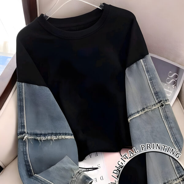Round Neck Drop Shoulder Long Sleeve, WTP-003