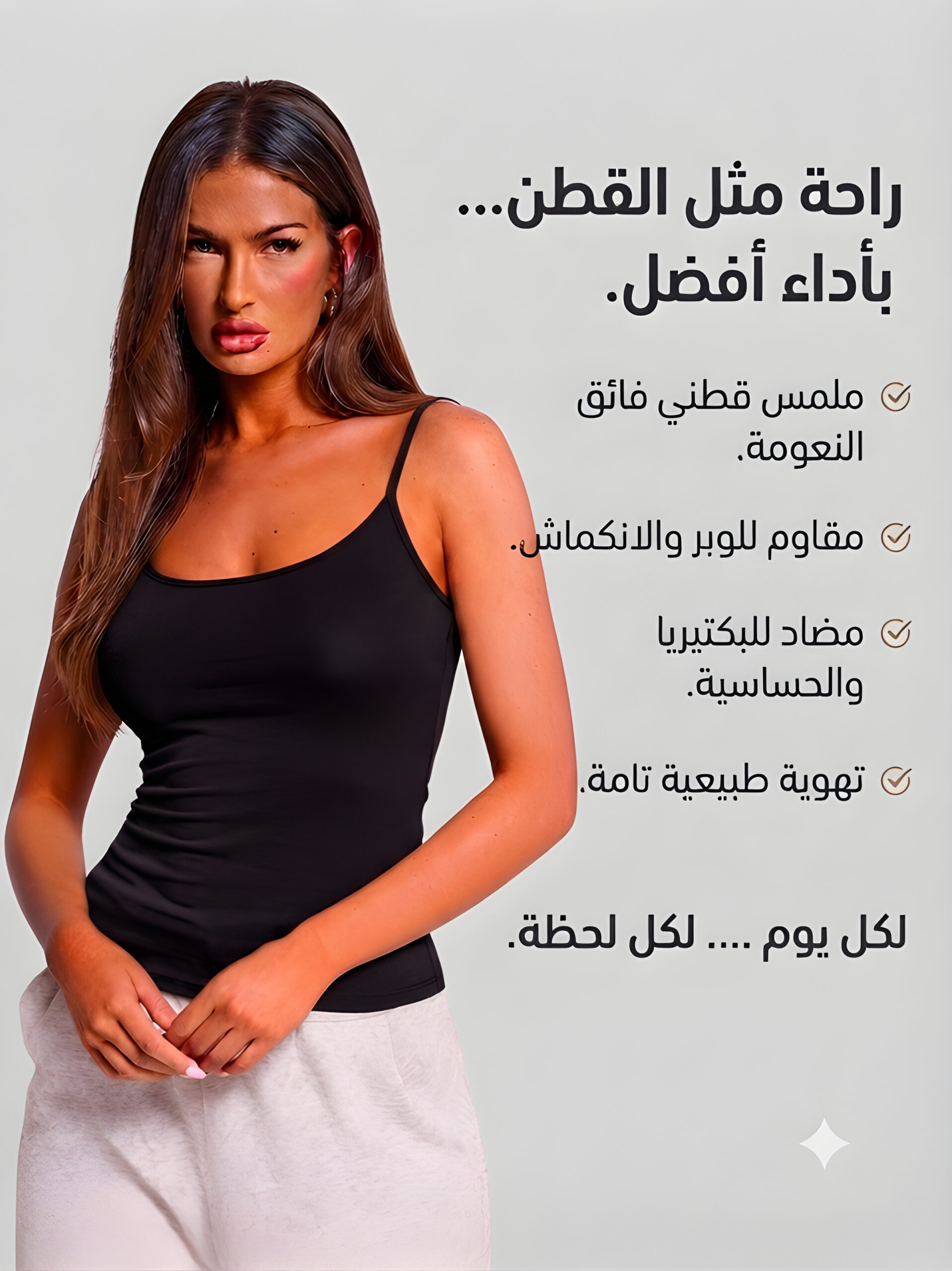 Black Solid Basic Tank Top Camisole, WAK-005