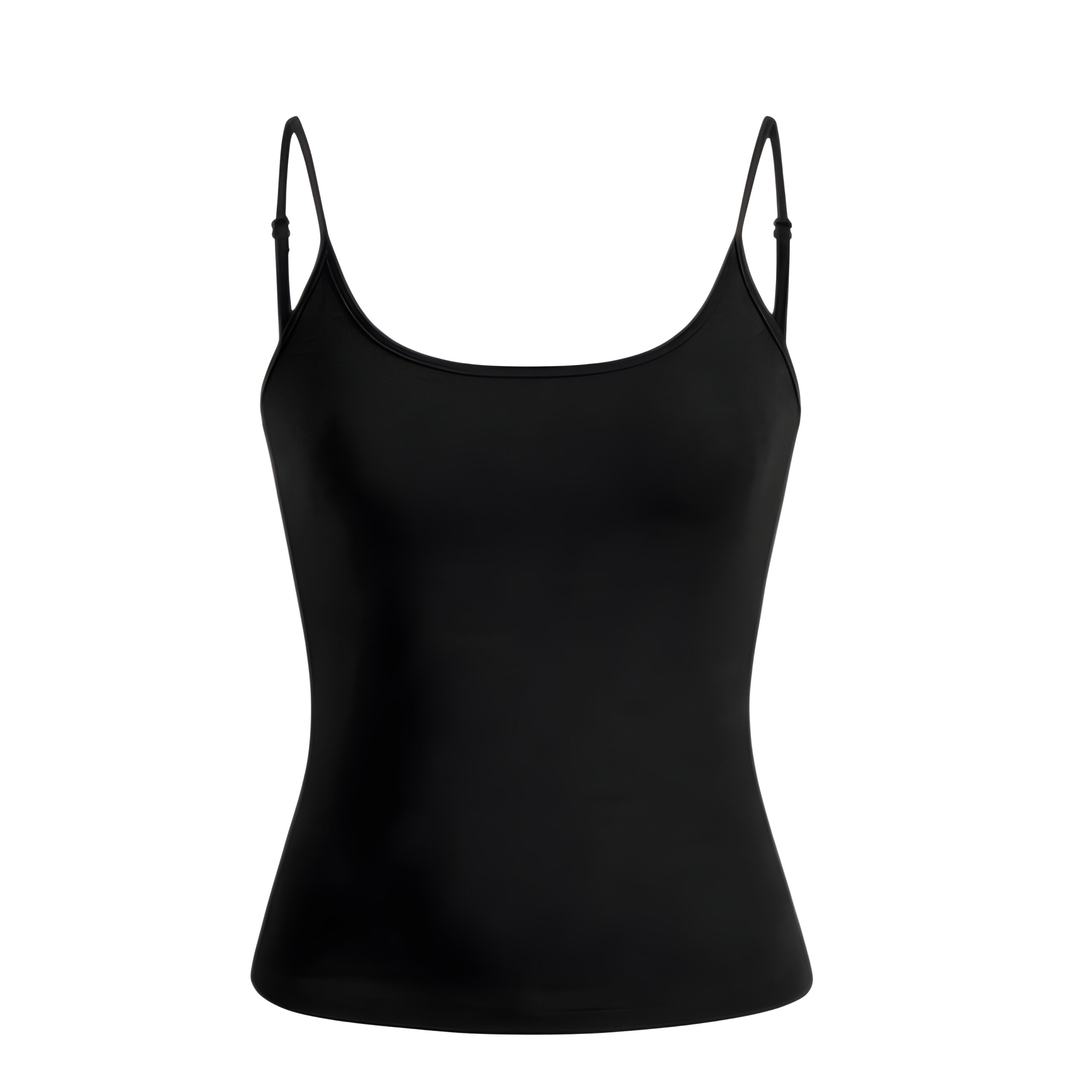 Black Solid Basic Tank Top Camisole, WAK-005