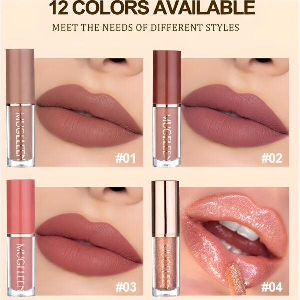 12pcs Lip Gloss Set Makeup, WMU-003