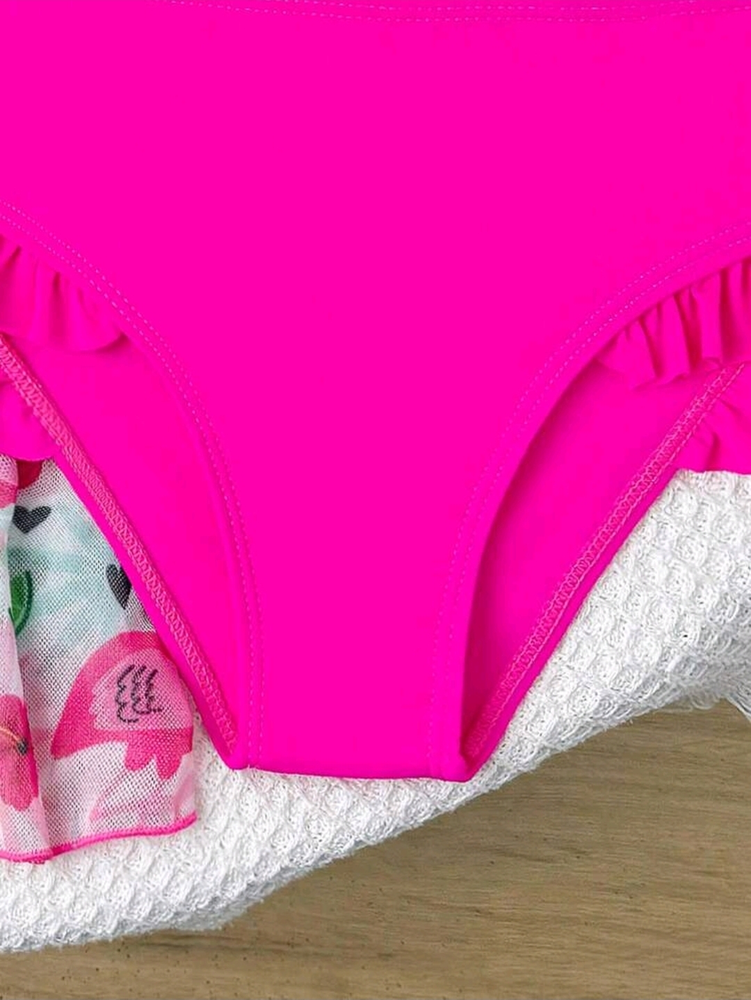 GraphicGems 3pcs/Set Young Girls Swimwear SetKids, KSW-0019