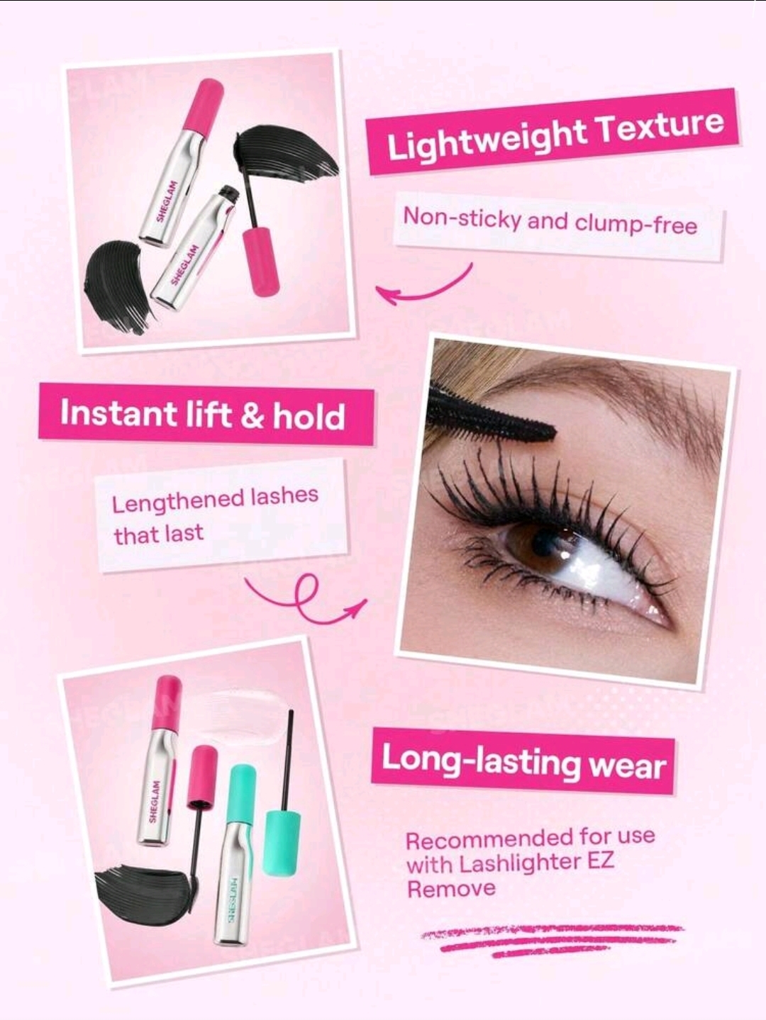SHEGLAM Lashlighter up & out Mascara Makeup, WMU-002