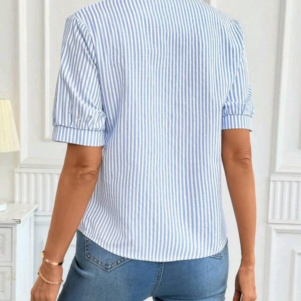 Blue And White Striped Shirt, WTP-001