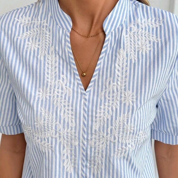 Blue And White Striped Shirt, WTP-001