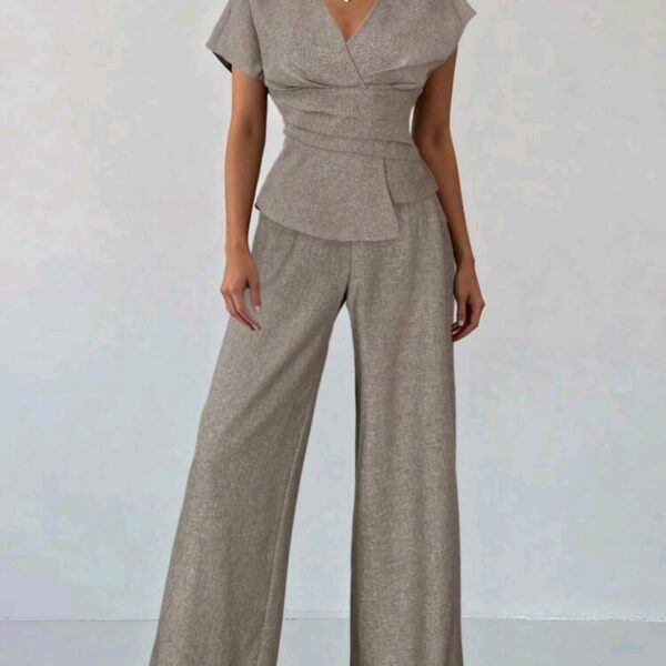 Screenshot_20260722_120000_SHEIN.jpg Plus Size Short Sleeve Casual 2 Pieces Set WCF-001