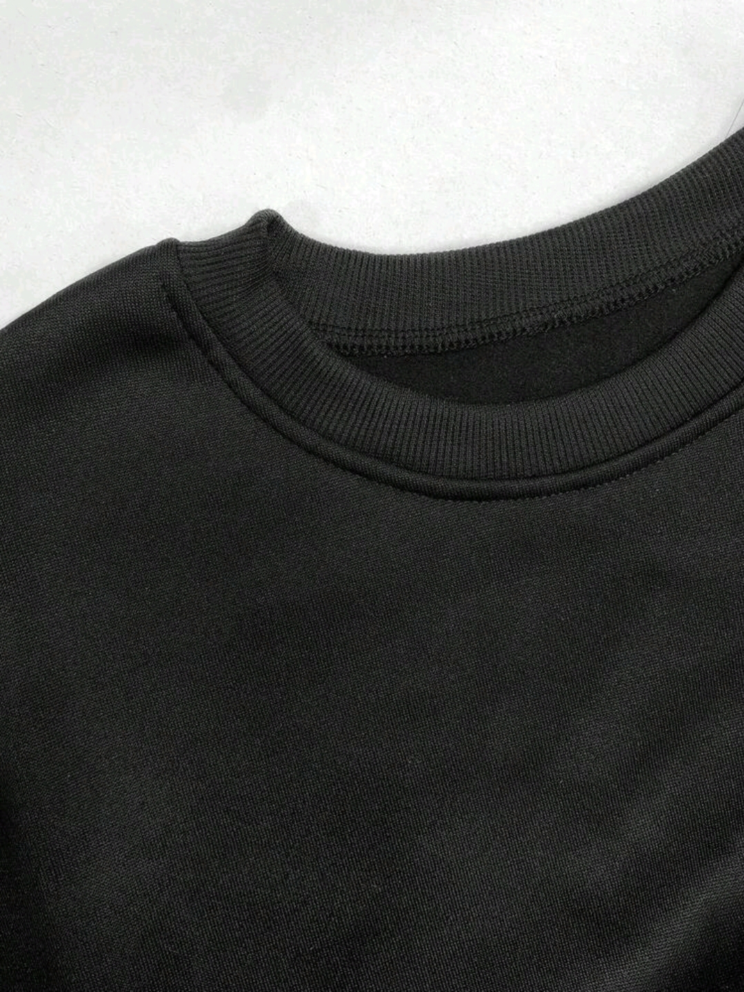 Round Neck Drop Shoulder Long Sleeve, WTP-003