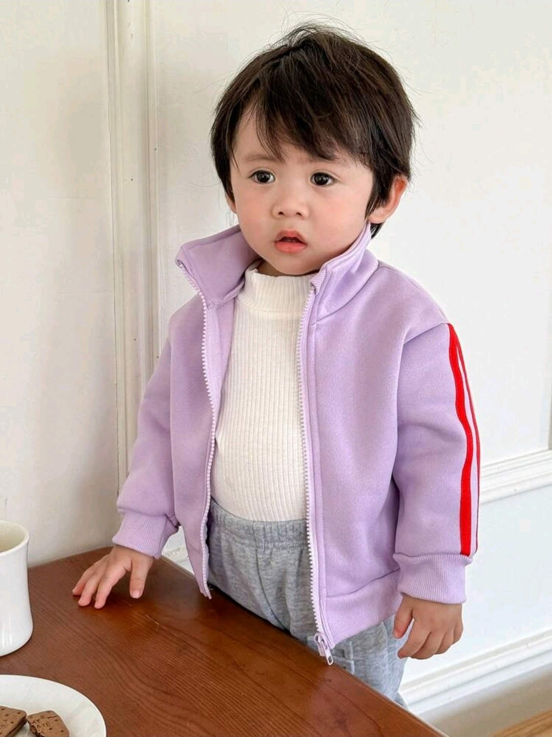 Baby Boy Zippered Jacket, KTP-004