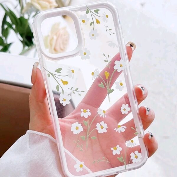 Floral Clear Phone Case, WAC-0014