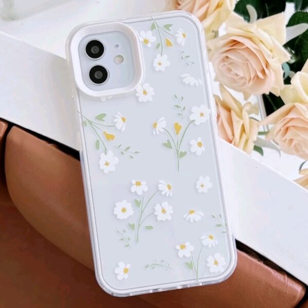 Floral Clear Phone Case, WAC-0014
