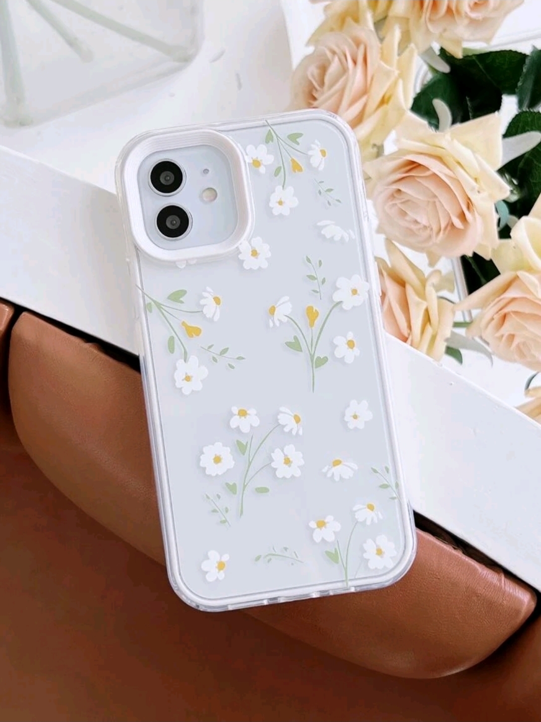 Floral Clear Phone Case, WAC-0014