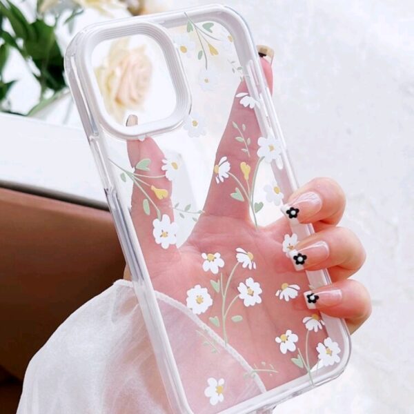 Floral Clear Phone Case, WAC-0014