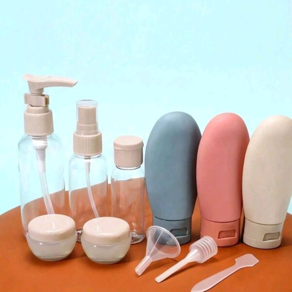 11pcs/Set Travel Cosmetic Lotion Refillable Bottle Set , WAC-0016