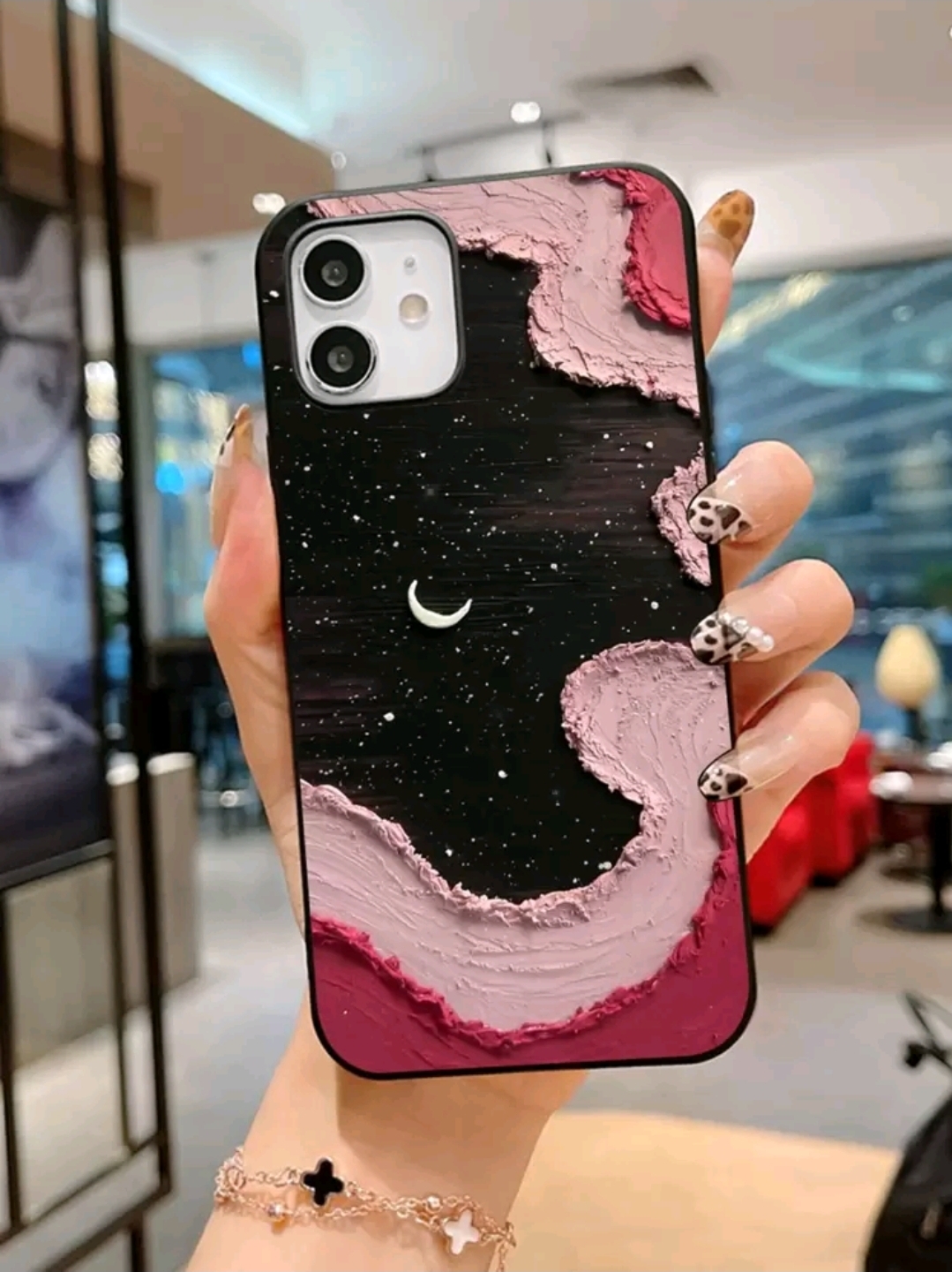 Moon Pattern Phone Case,  WAC-0017