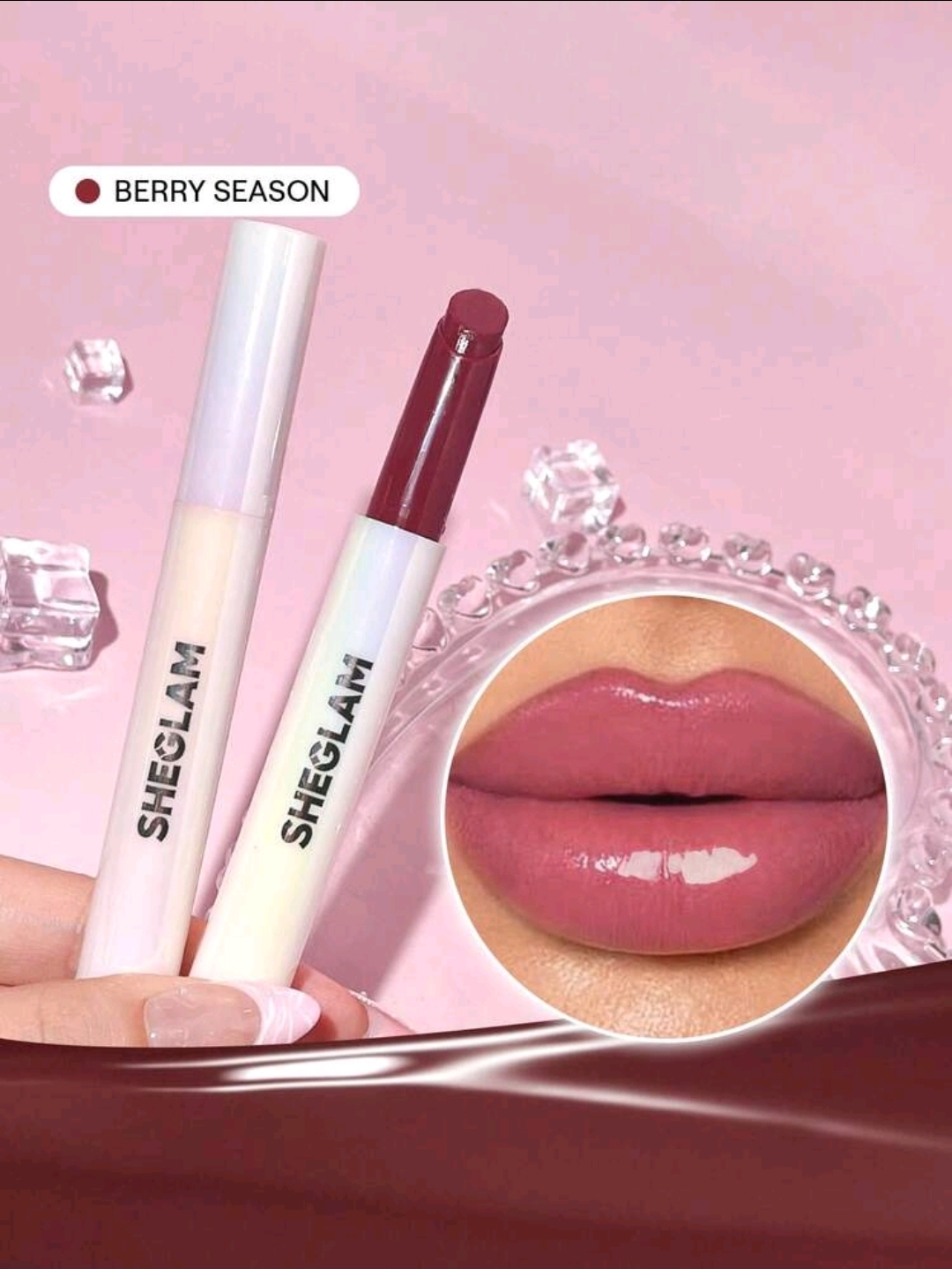 Screenshot_20260722_235629_SHEIN.jpg SHEGLAM Lip Plumper- ( Berry Season color ) Solid Lip Gloss Non-Stick Makeup, WMU-005
