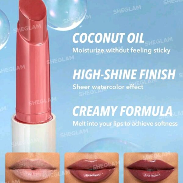 SHEGLAM Lip Plumper- ( Berry Season color ) Solid Lip Gloss Non-Stick Makeup, WMU-005