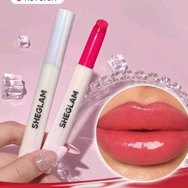 SHEGLAM Lip Plumper-( Hot stuff color ) Solid Lip Gloss Non-Stick Makeup, WMU-006
