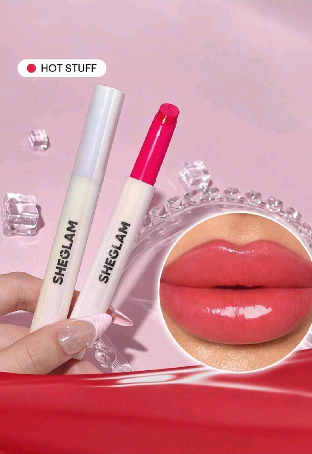 Screenshot_20260723_001026_SHEIN.jpg SHEGLAM Lip Plumper-( Hot stuff color ) Solid Lip Gloss Non-Stick Makeup, WMU-006
