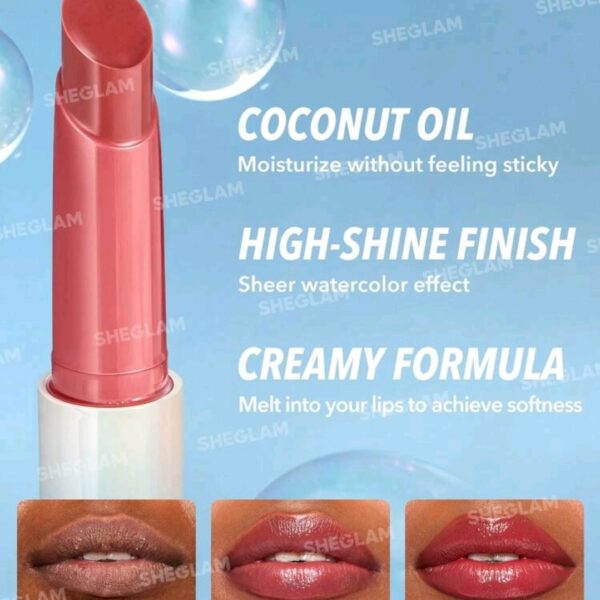 SHEGLAM Lip Plumper-( Hot stuff color ) Solid Lip Gloss Non-Stick Makeup, WMU-006