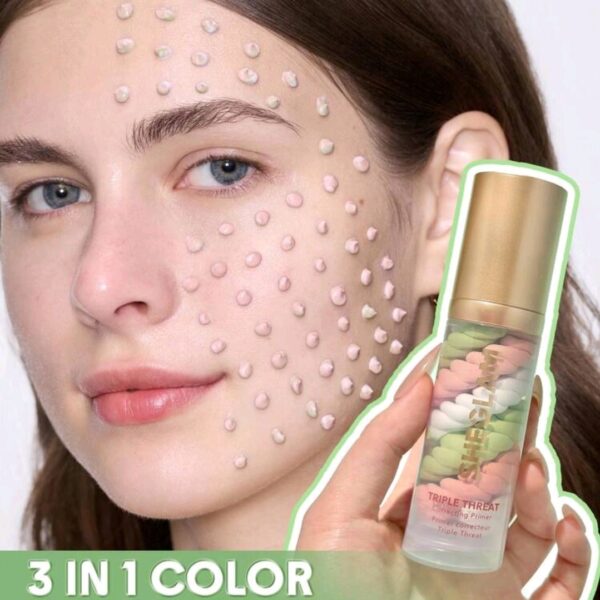 SHEGLAM Triple Threat Correcting Primer 3 In 1 Color Makeup, WMU-008