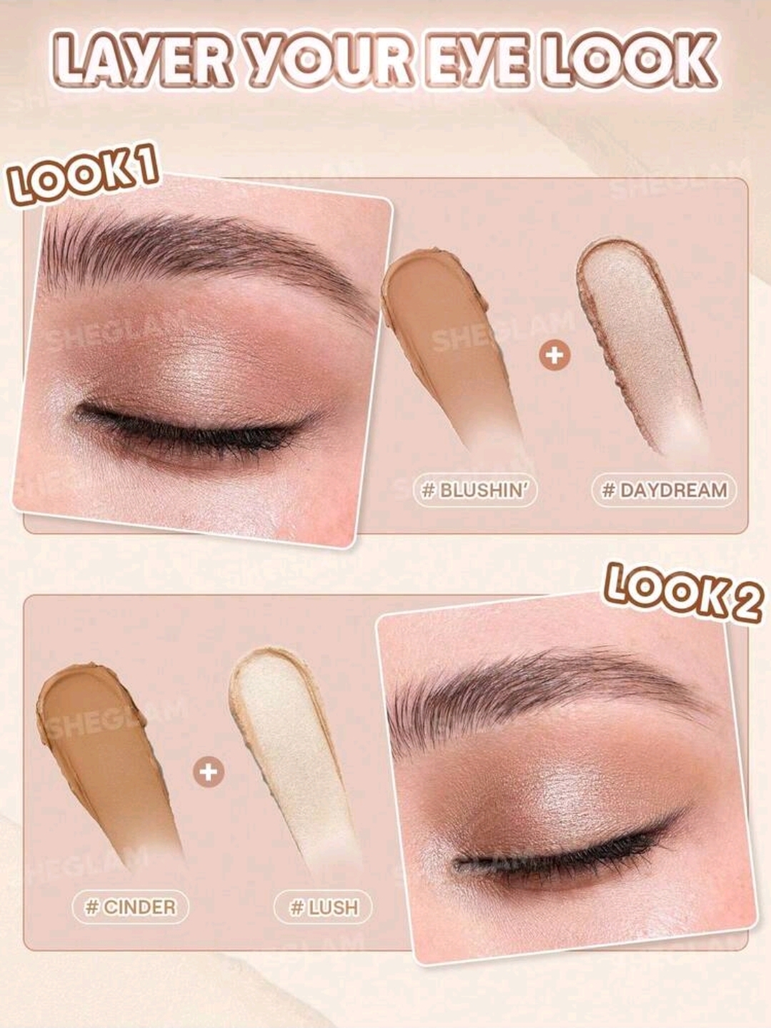 SHEGLAM Creamsicle Eyeshadow Stick-Lush Makeup, WMU-009