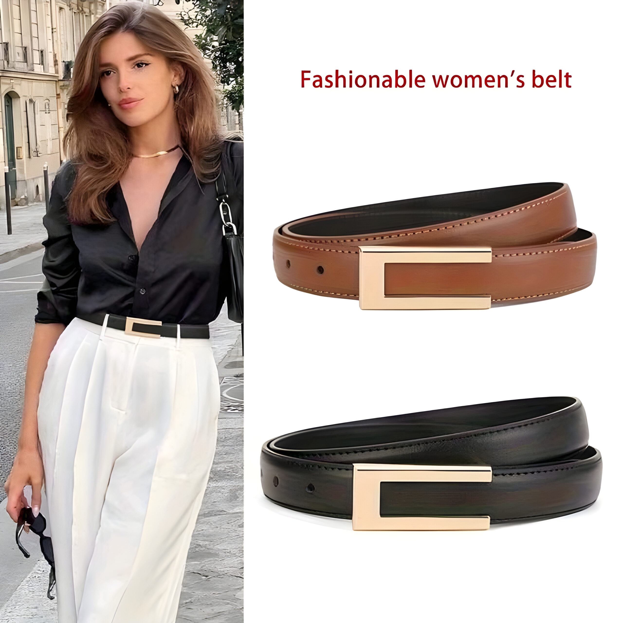 2 Pcs Women's Belt , WAC-007