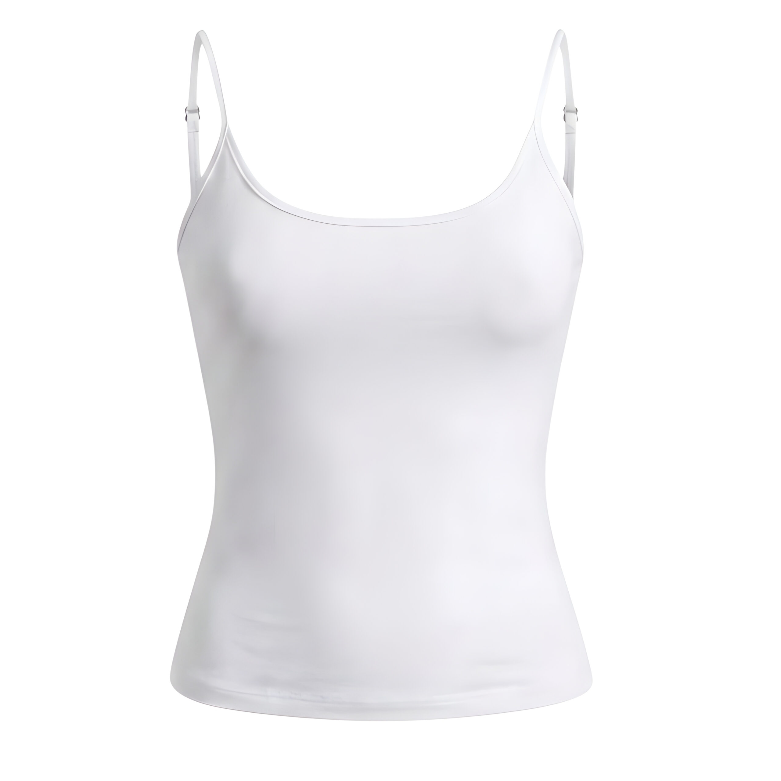 White Solid Basic Tank Top Camisole, WAK-004