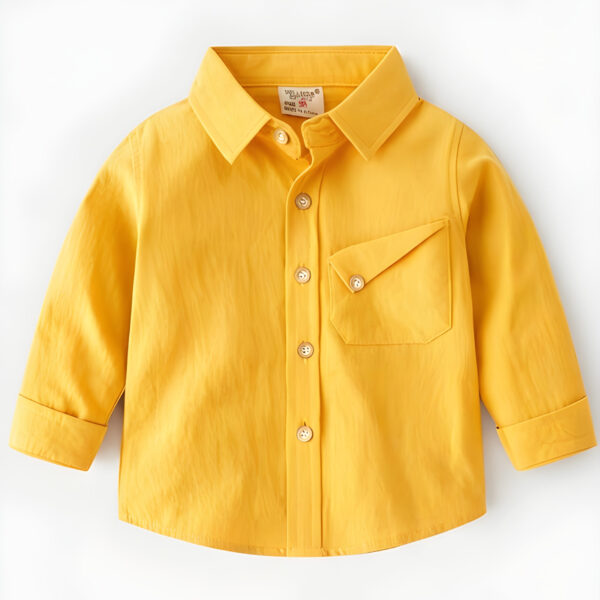 Young Boy Casual Long Sleeve Shirt, Autumn, KTP-001