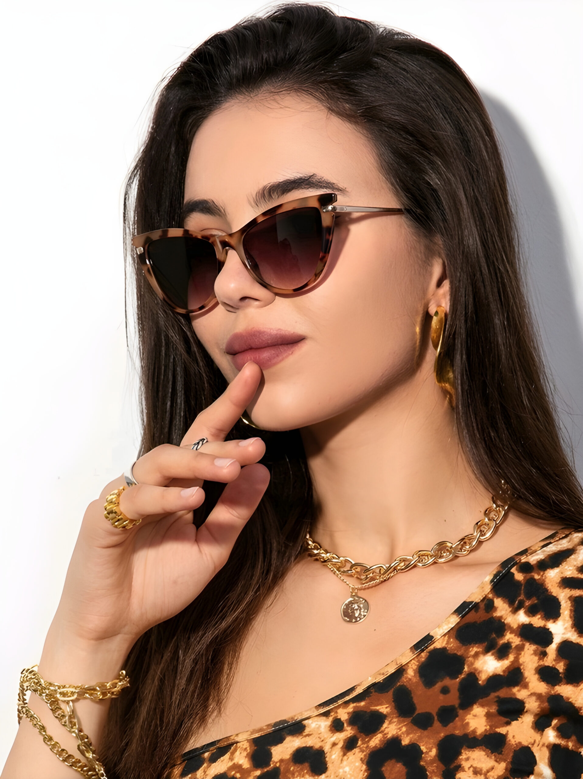 e9ce180b-65d6-4f11-b463-c25aaab2b344 Retro Cat Eye Small Frame Fashion Glasses , WAC-006
