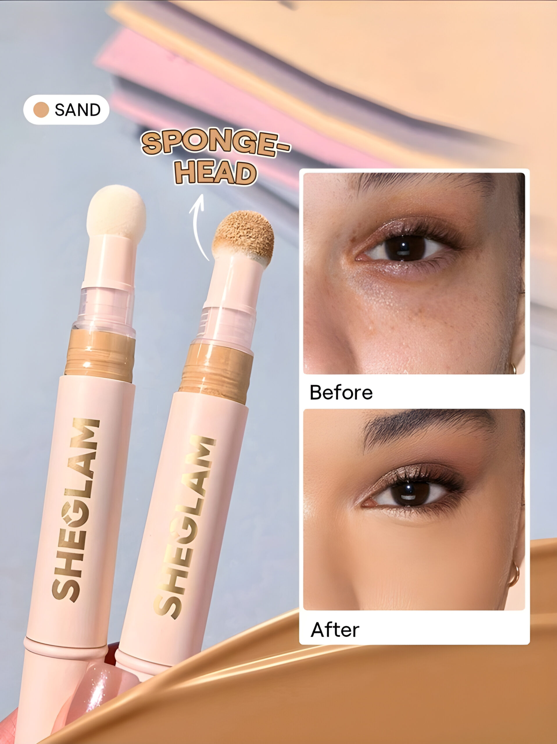 SHEGLAM Concealer-Sand Beauty Cosmetic Makeup, WMU-0015
