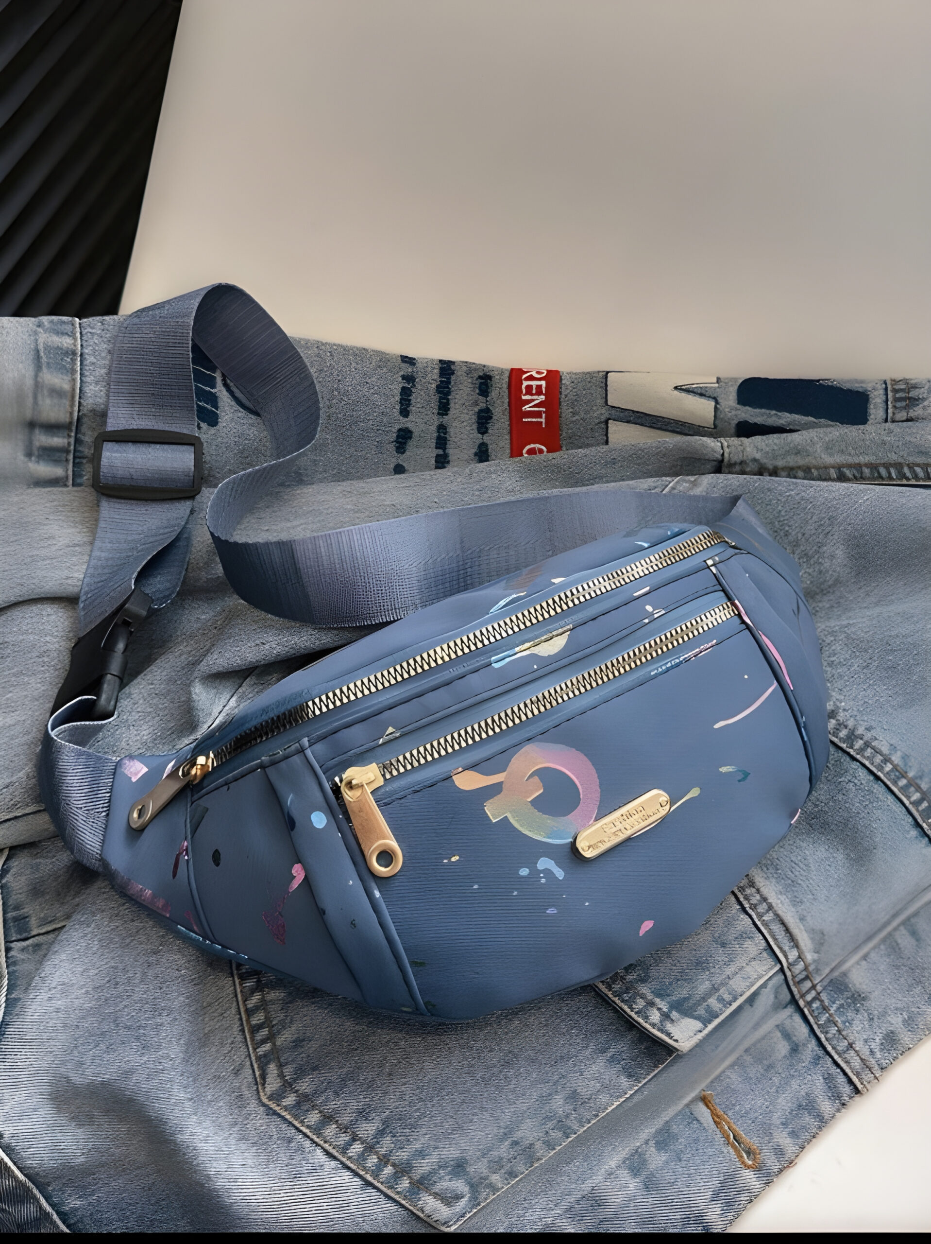 Blue  Shoulder Crossbody Bag, WBG-003