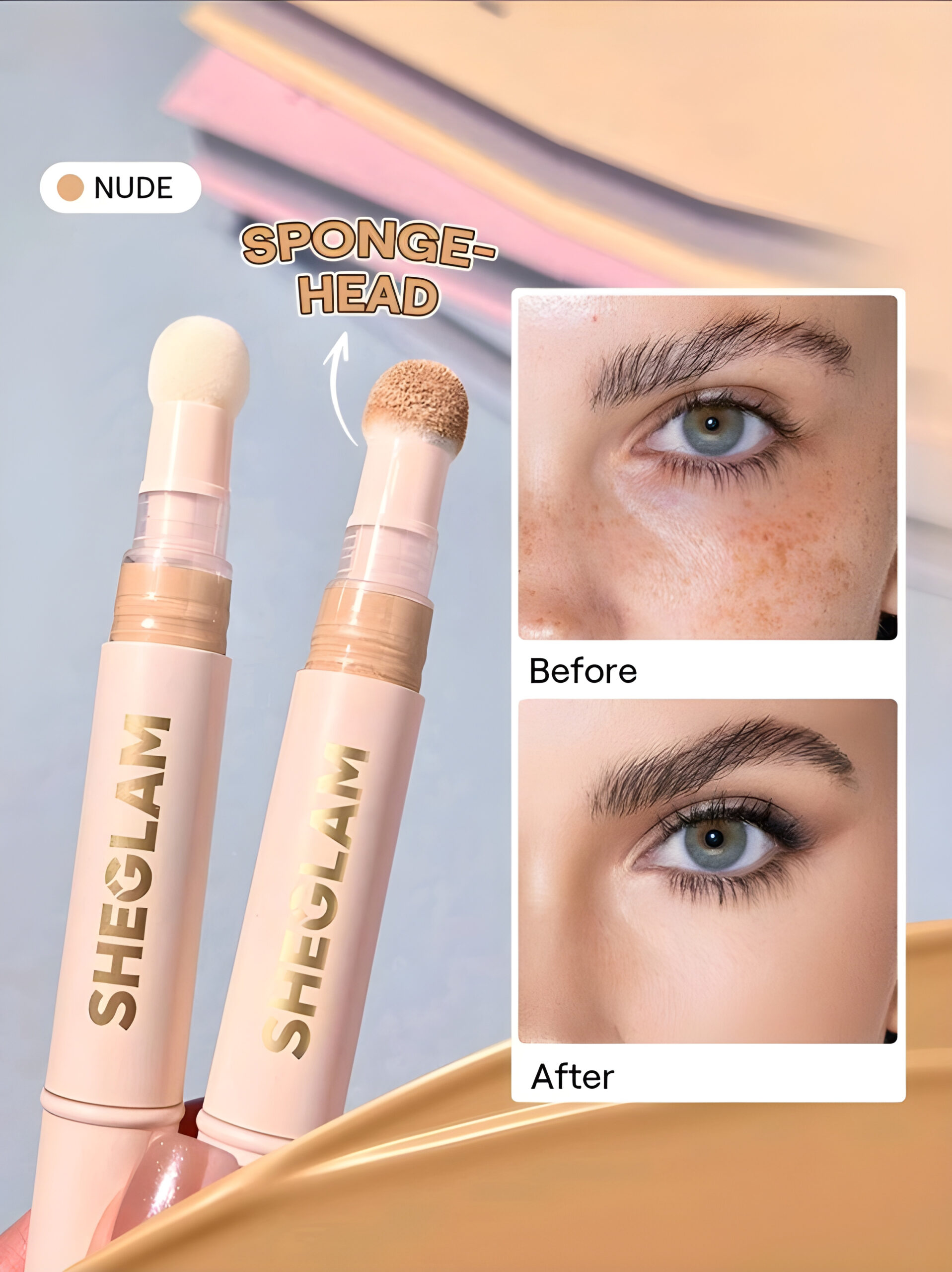 6edcacb8-ee65-4e17-82f9-256577c65829 SHEGLAM Concealer-Nude Beauty Cosmetic Makeup, WMU-0017