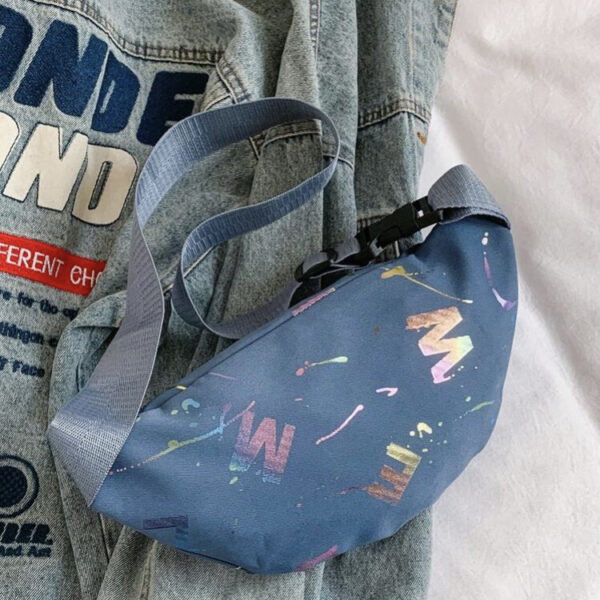 Blue  Shoulder Crossbody Bag, WBG-003