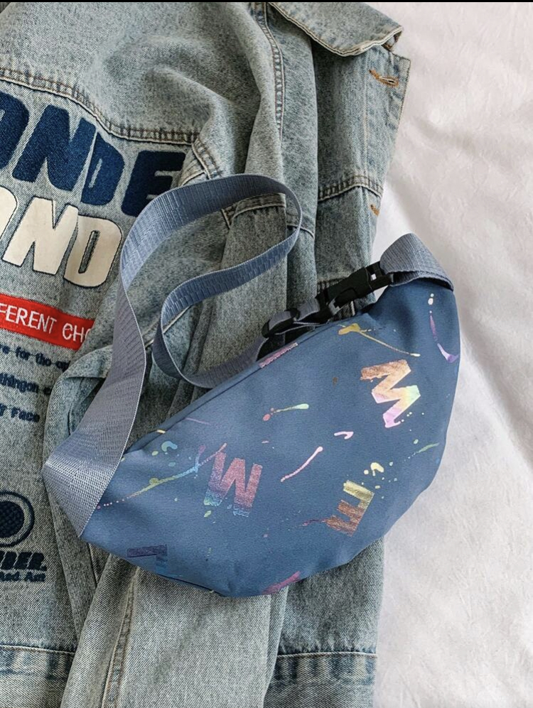 Blue  Shoulder Crossbody Bag, WBG-003