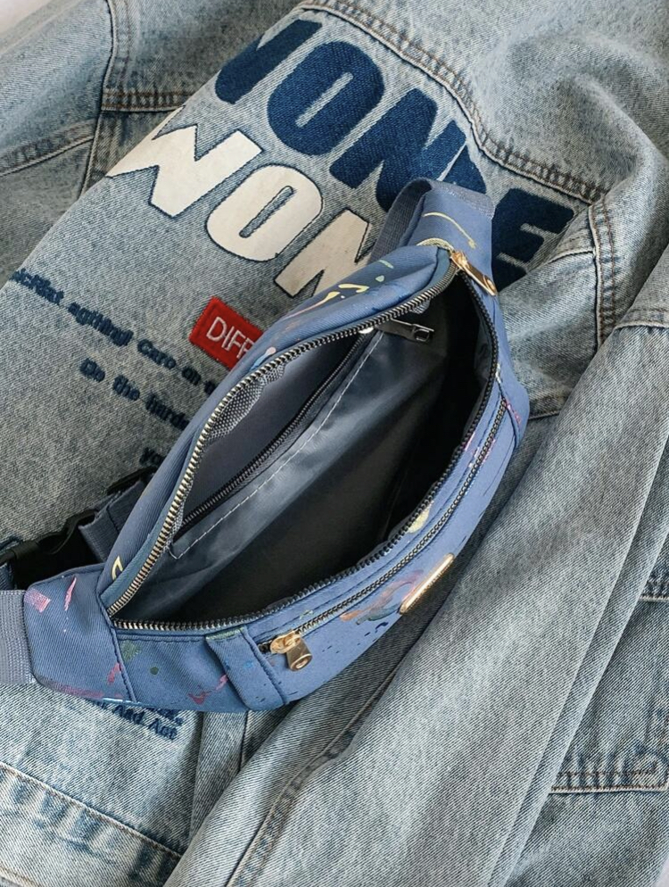 Blue  Shoulder Crossbody Bag, WBG-003