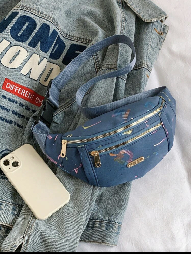 Blue  Shoulder Crossbody Bag, WBG-003