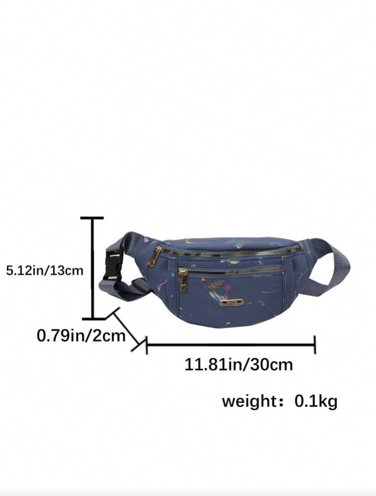 Blue  Shoulder Crossbody Bag, WBG-003