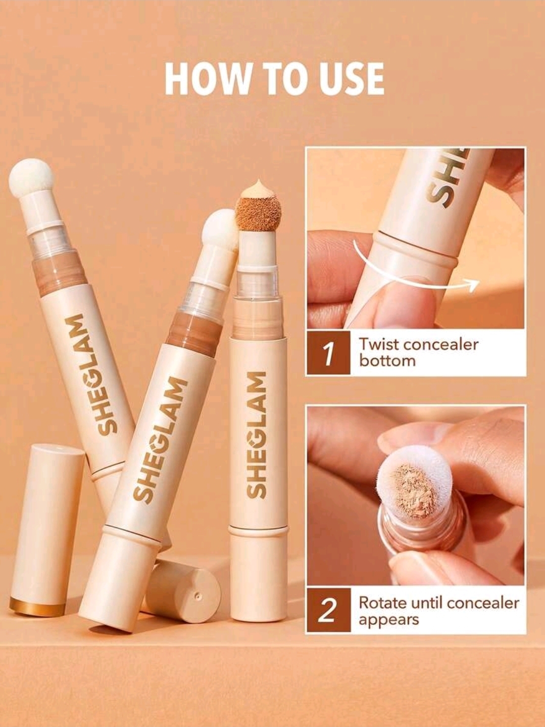 SHEGLAM Concealer-Nude Beauty Cosmetic Makeup, WMU-0017