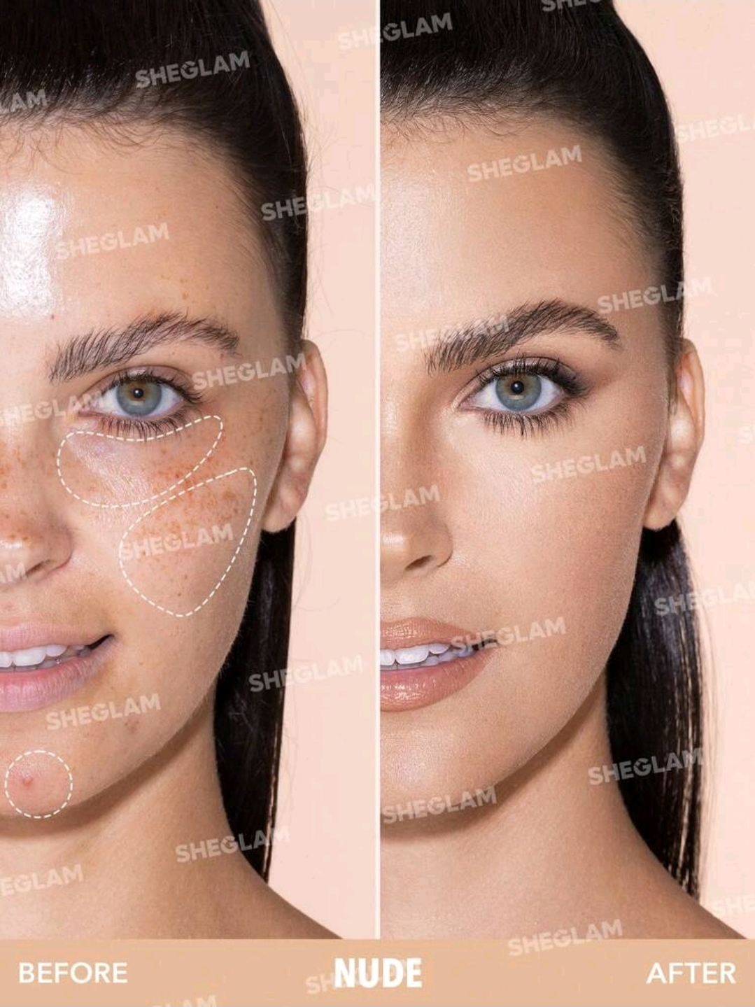 SHEGLAM Concealer-Nude Beauty Cosmetic Makeup, WMU-0017