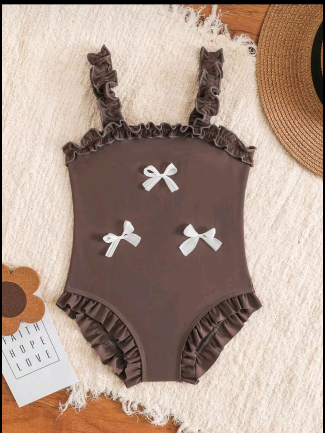 1pc Young Girl Plain Monokini Swimsuit, CHSW-003