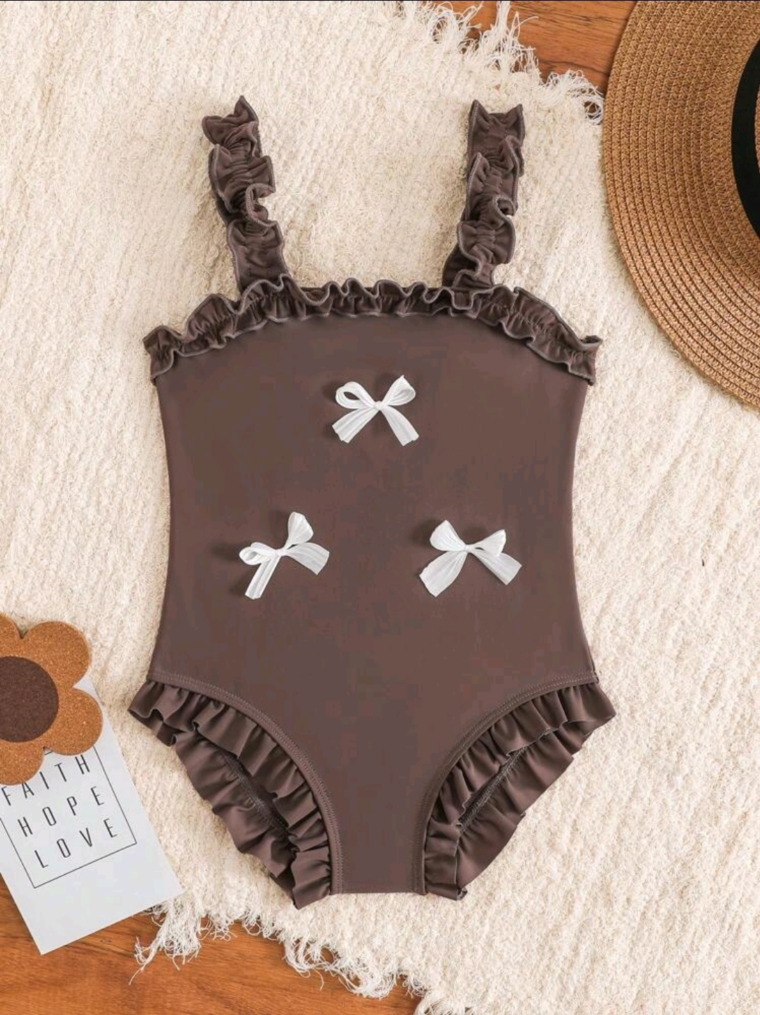 1pc Young Girl Plain Monokini Swimsuit, CHSW-003