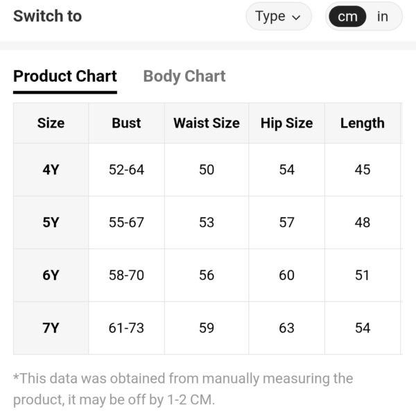 1pc Young Girl Plain Monokini Swimsuit, CHSW-003