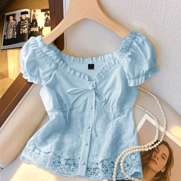Women Slim Short Shirt, CHTP-005
