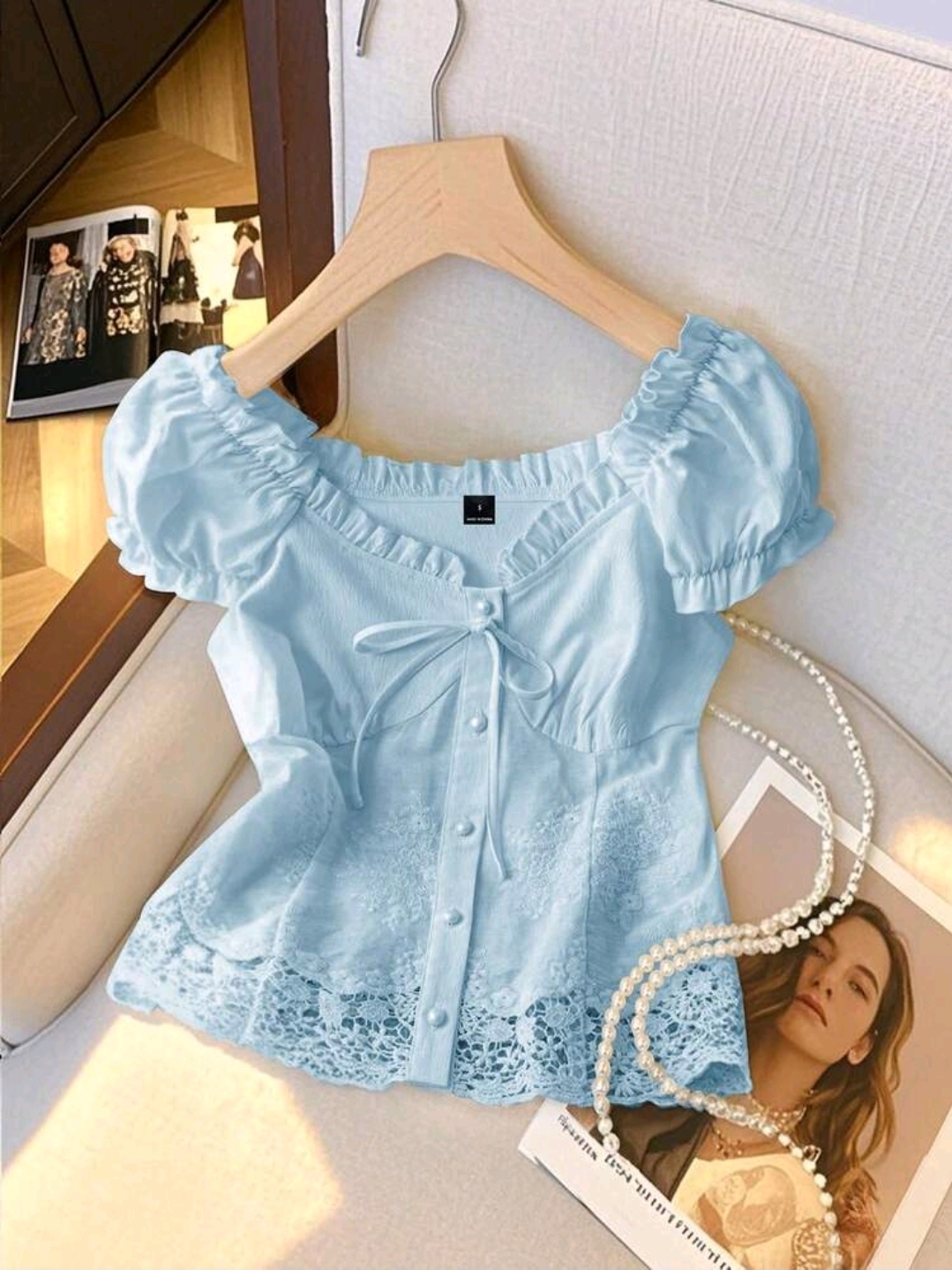 Women Slim Short Shirt, CHTP-005