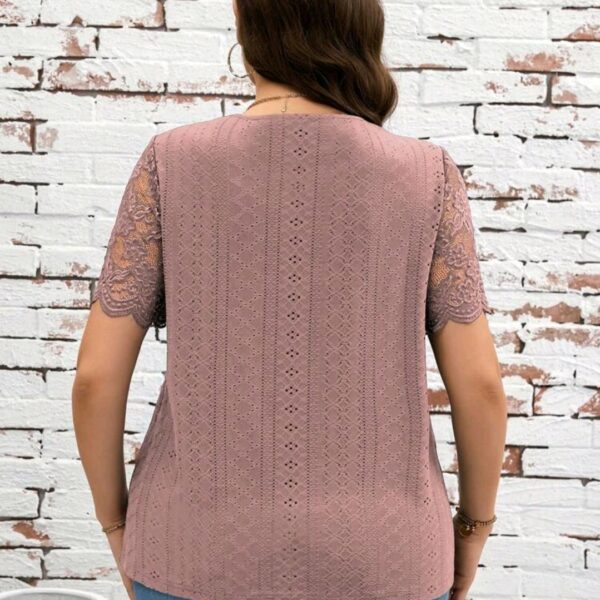 Plus Size Casual Short Sleeve T-Shirt, CHTP-004