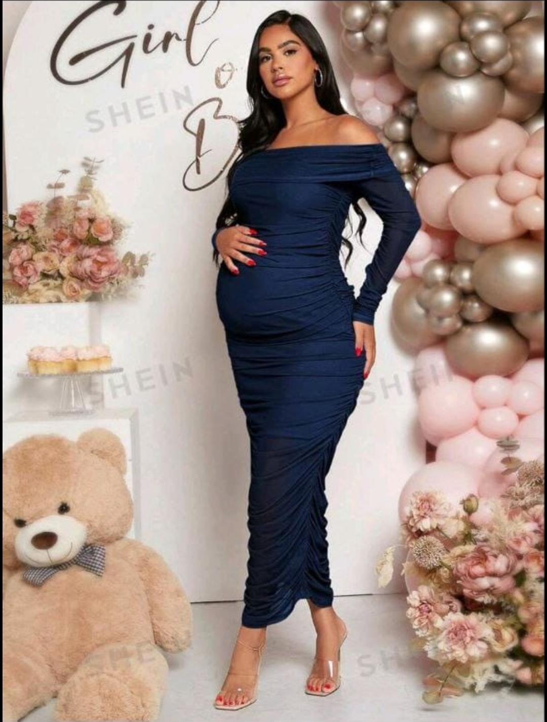 Pregnant Women dress For Baby Shower Party, Maternity Dress, CHDR-006
