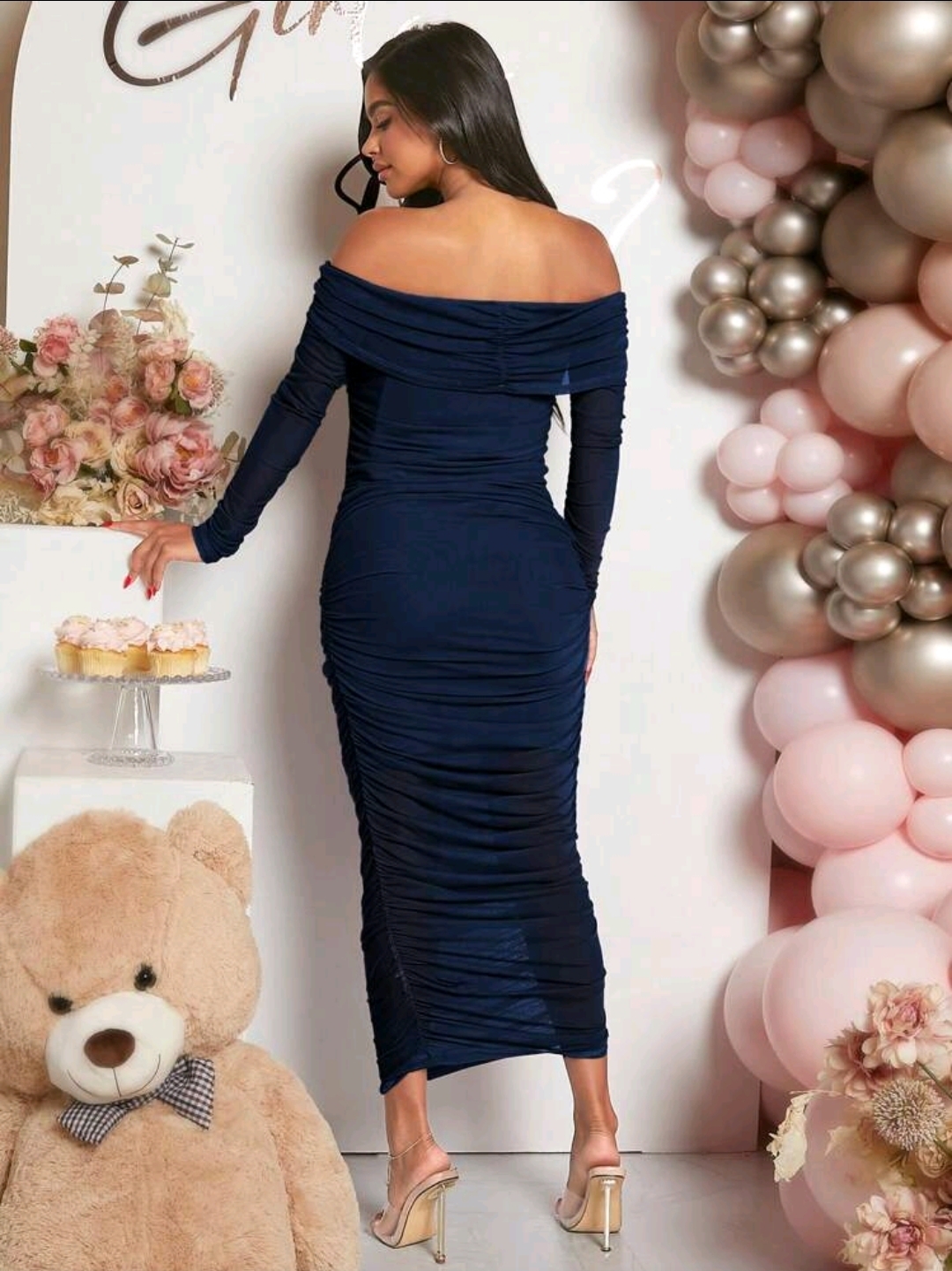 Pregnant Women dress For Baby Shower Party, Maternity Dress, CHDR-006