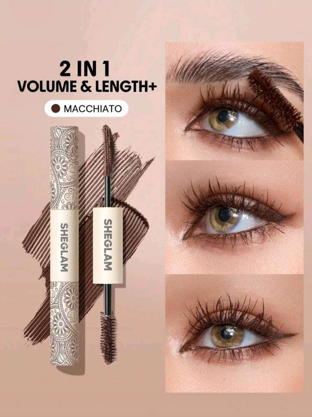 SHEGLAM Mascara 2 In 1 MACCHIATO  Waterproof Makeup, WMU-0022